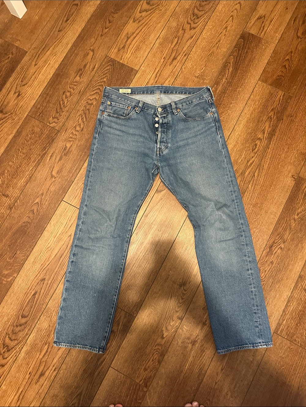 Vintage 1970s Levi's Light Blue Straight Leg Men's Jeans - Button Fly